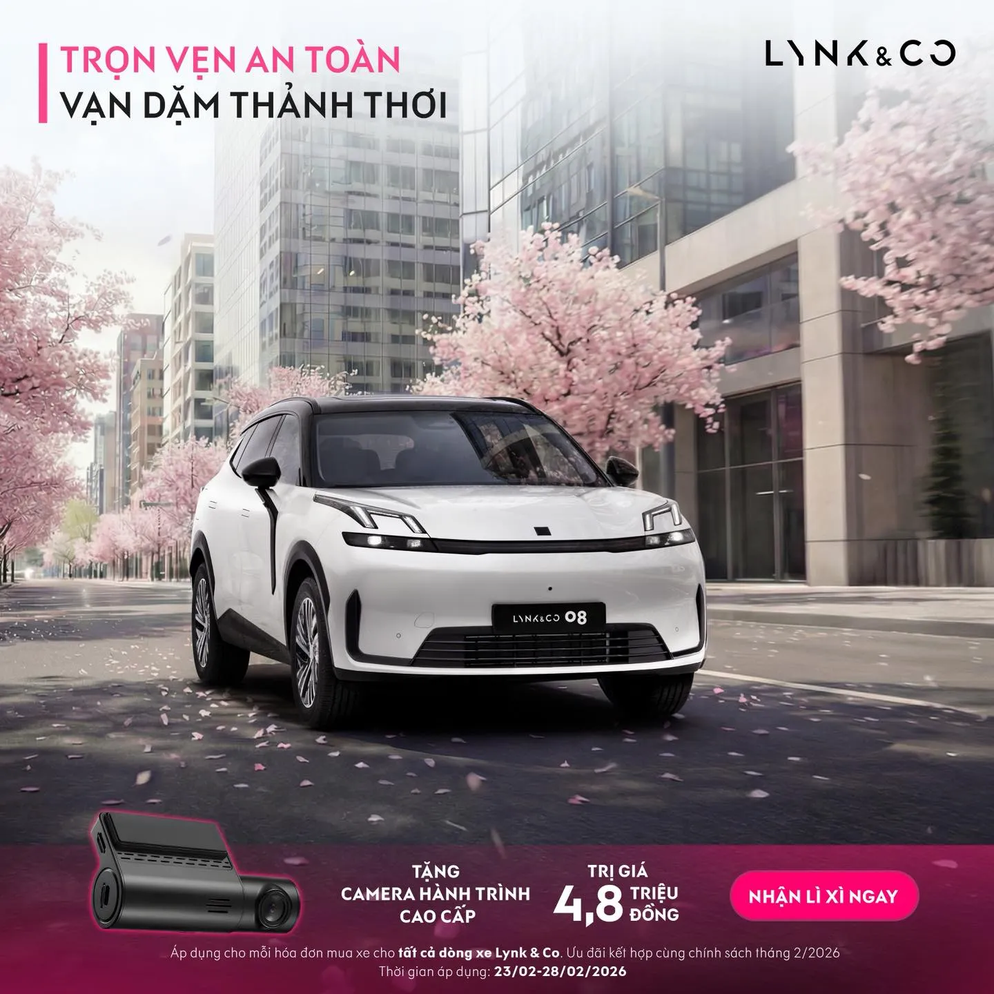 LÌ XÌ ĐẦU NĂM - KHAI XUÂN HỨNG KHỞI VỚI QUÀ TẶNG HẤP DẪN KHI MUA XE LYNK & CO